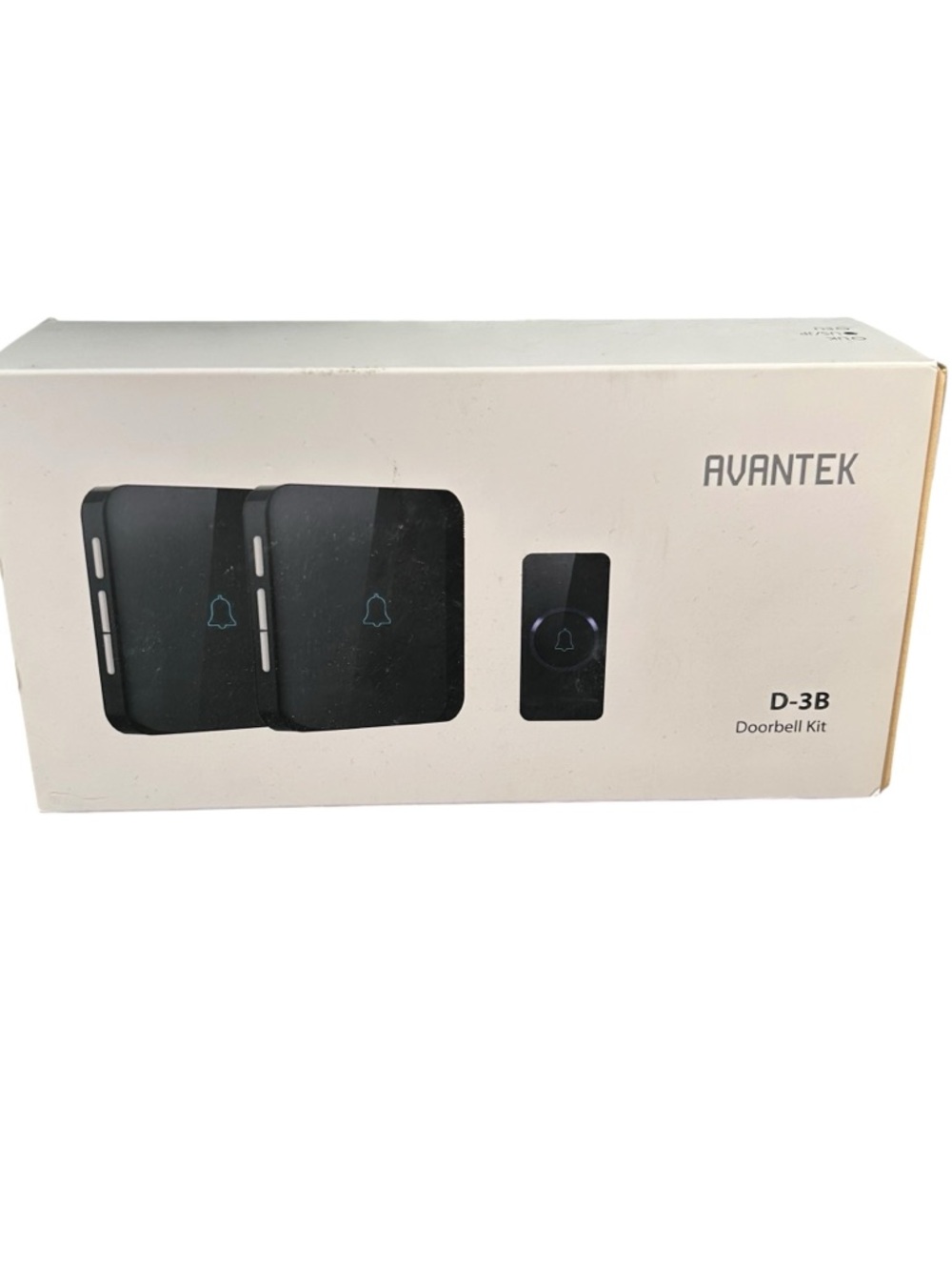 Wireless Doorbell, AVANTEK D-3B Waterproof Door Chime Kit Operating at over 1300